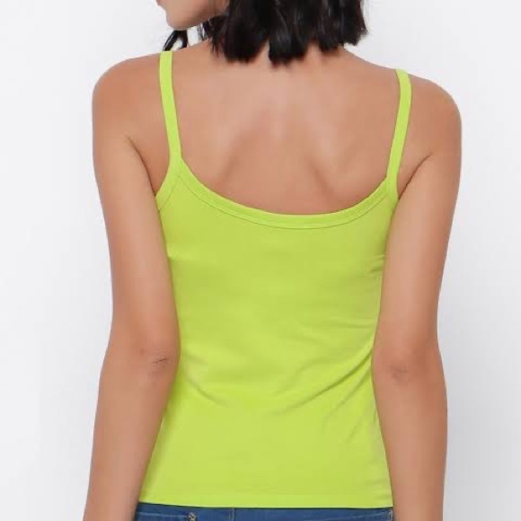 Neon green tank top. - Picture 3 of 5